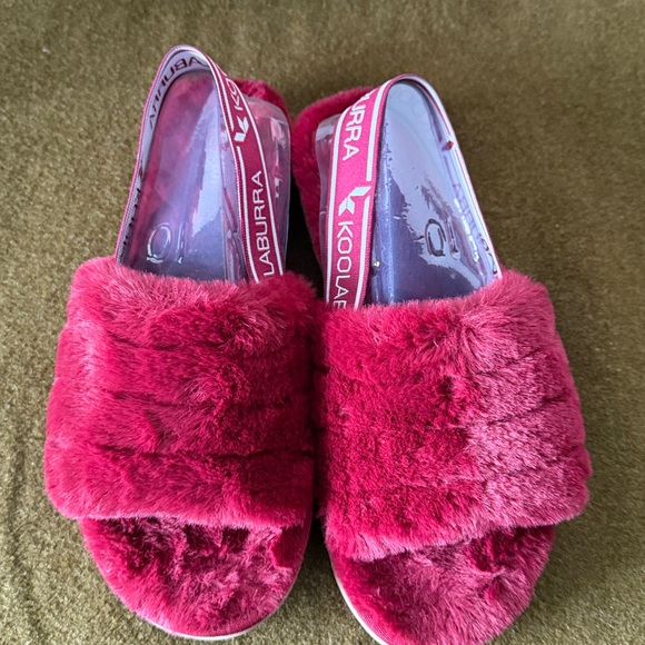 NIB Koolaburra by UGG Fuzz'n II Slide Sandals Womens 10 - Picture 4 of 5